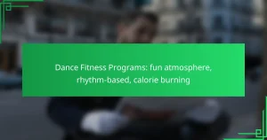 Dance Fitness Programs: fun atmosphere, rhythm-based, calorie burning